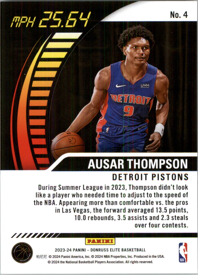 2023-24 Elite Full Throttle #4 Ausar Thompson BSK