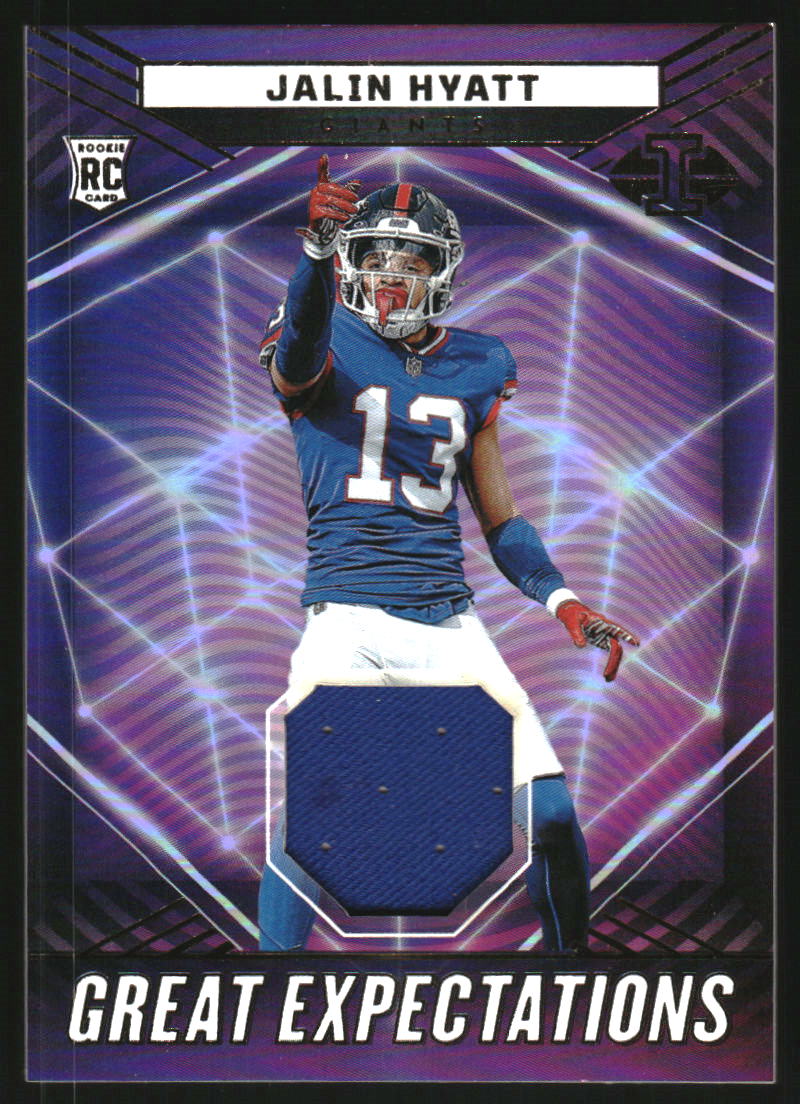 2023 Panini Illusions Great Expectations Materials #16 Jalin Hyatt Jersey