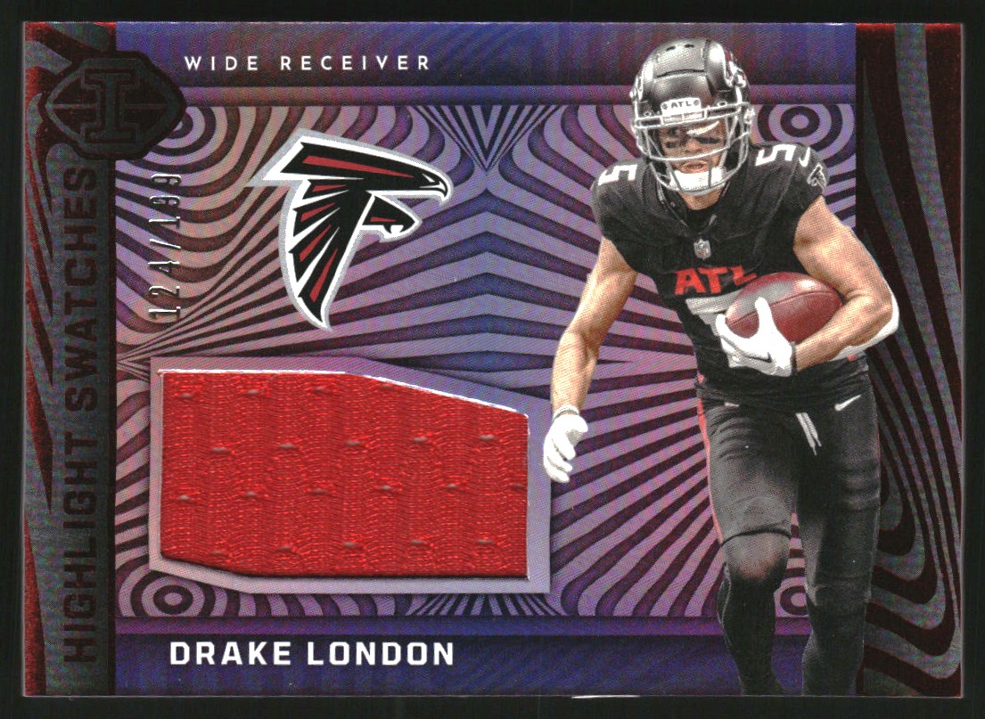 2023 Panini Illusions Highlight Swatches Red #16 Drake London