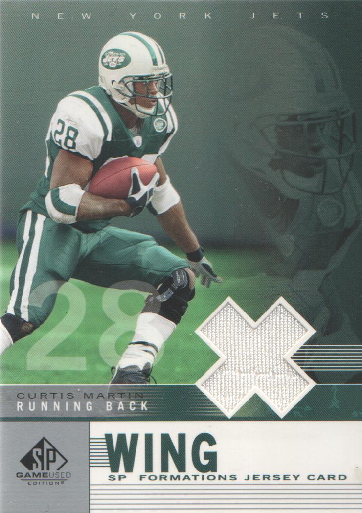 2003 SP Game Used Edition Formations Wing #CM Curtis Martin/750*