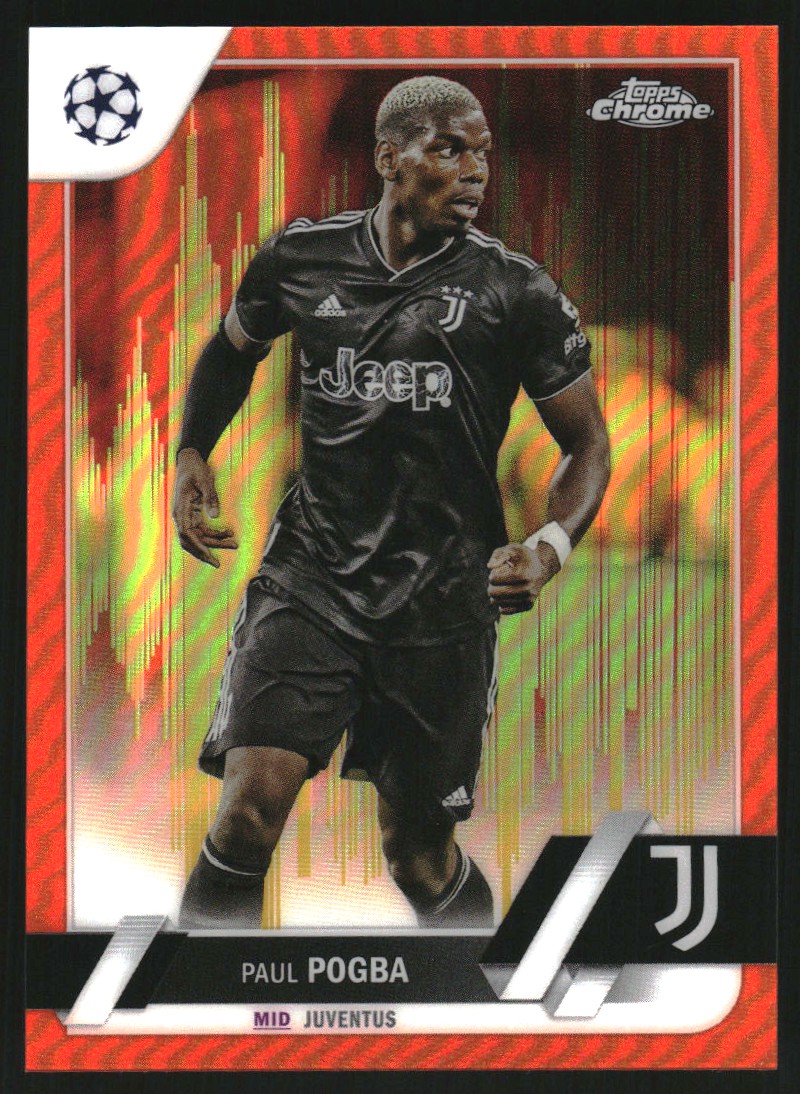 2022 Panini Prizm World Cup Prizms Green Wave #103 Paul Pogba on