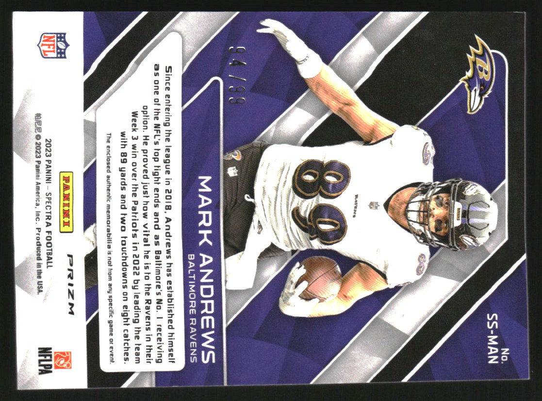 2023 Panini Spectra Sunday Spectacle Materials #12 Mark Andrews