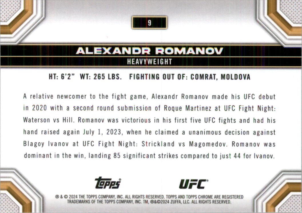 2024 Topps Chrome UFC Magenta Refractors MMA Card Pick (Inserts) - Picture 5 of 126