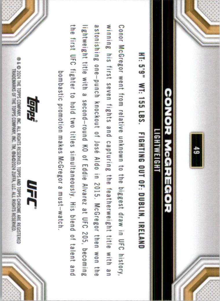 2024 Topps Chrome UFC Magenta Refractors MMA Card Pick (Inserts) - Picture 31 of 126