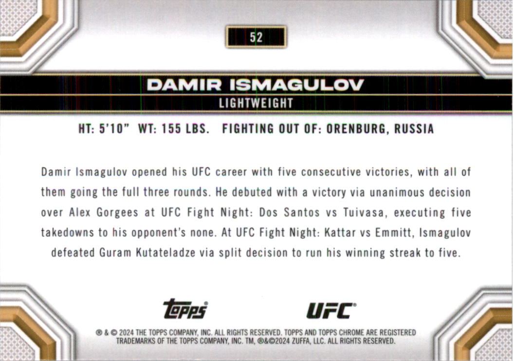 2024 Topps Chrome UFC Magenta Refractors MMA Card Pick (Inserts) - Picture 35 of 126