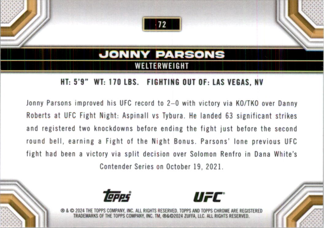 2024 Topps Chrome UFC Magenta Refractors MMA Card Pick (Inserts) - Picture 47 of 126