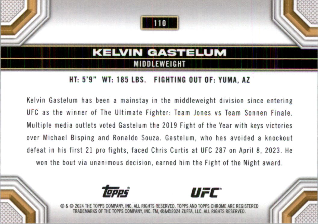2024 Topps Chrome UFC Magenta Refractors MMA Card Pick (Inserts) - Picture 79 of 126