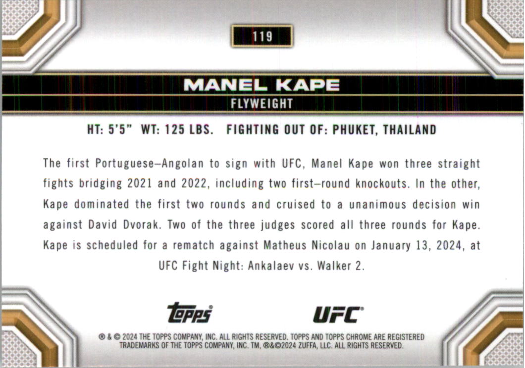 2024 Topps Chrome UFC Magenta Refractors MMA Card Pick (Inserts) - Picture 81 of 126