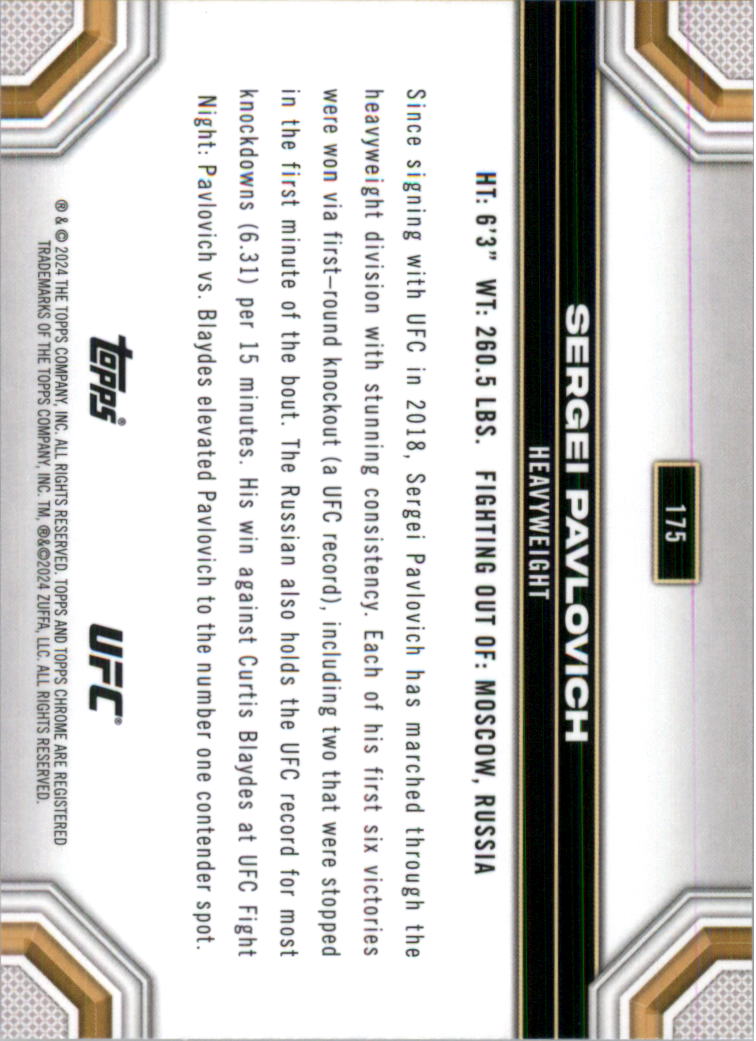 2024 Topps Chrome UFC Magenta Refractors MMA Card Pick (Inserts) - Picture 109 of 126