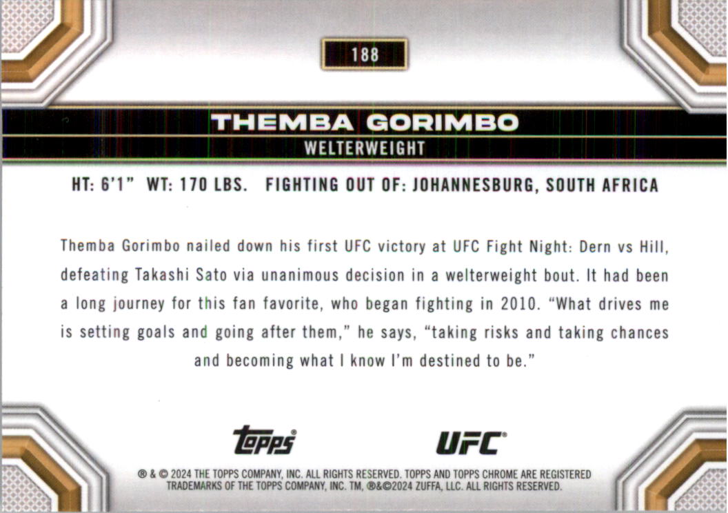 2024 Topps Chrome UFC Magenta Refractors MMA Card Pick (Inserts) - Picture 117 of 126
