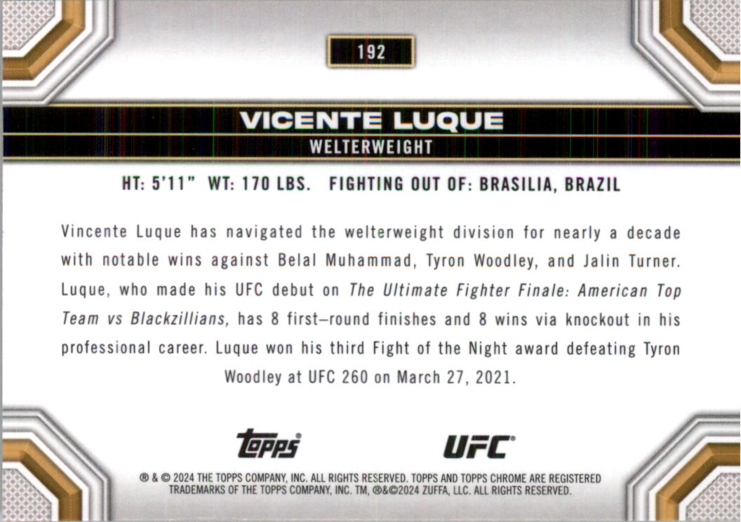 2024 Topps Chrome UFC Magenta Refractors MMA Card Pick (Inserts) - Picture 120 of 126