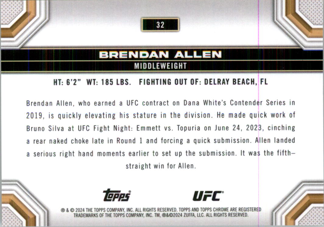 2024 Topps Chrome UFC Speckle Refractors MMA Card Pick (Inserts) - Picture 7 of 39
