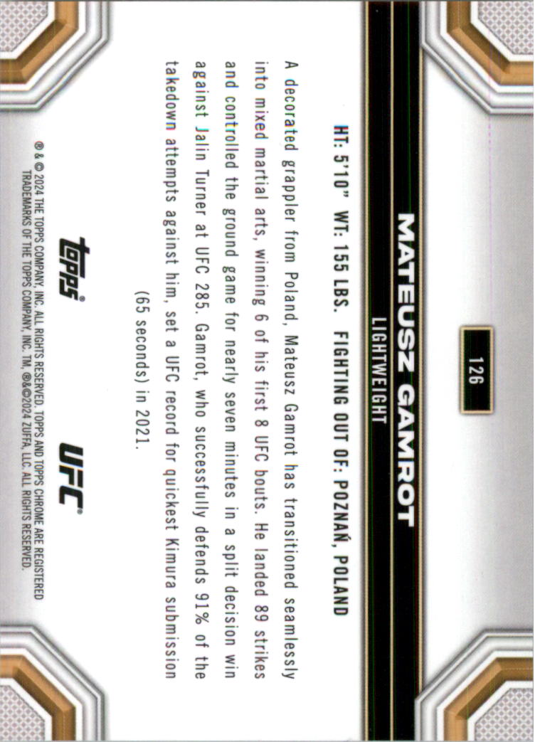 2024 Topps Chrome UFC Speckle Refractors MMA Card Pick (Inserts) - Picture 21 of 39