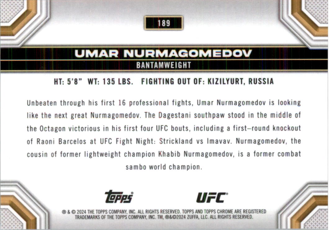 2024 Topps Chrome UFC Speckle Refractors MMA Card Pick (Inserts) - Picture 35 of 39