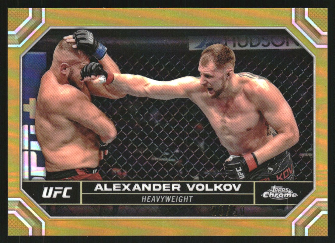 2024 Topps Chrome UFC Gold Refractors #8 Alexander Volkov