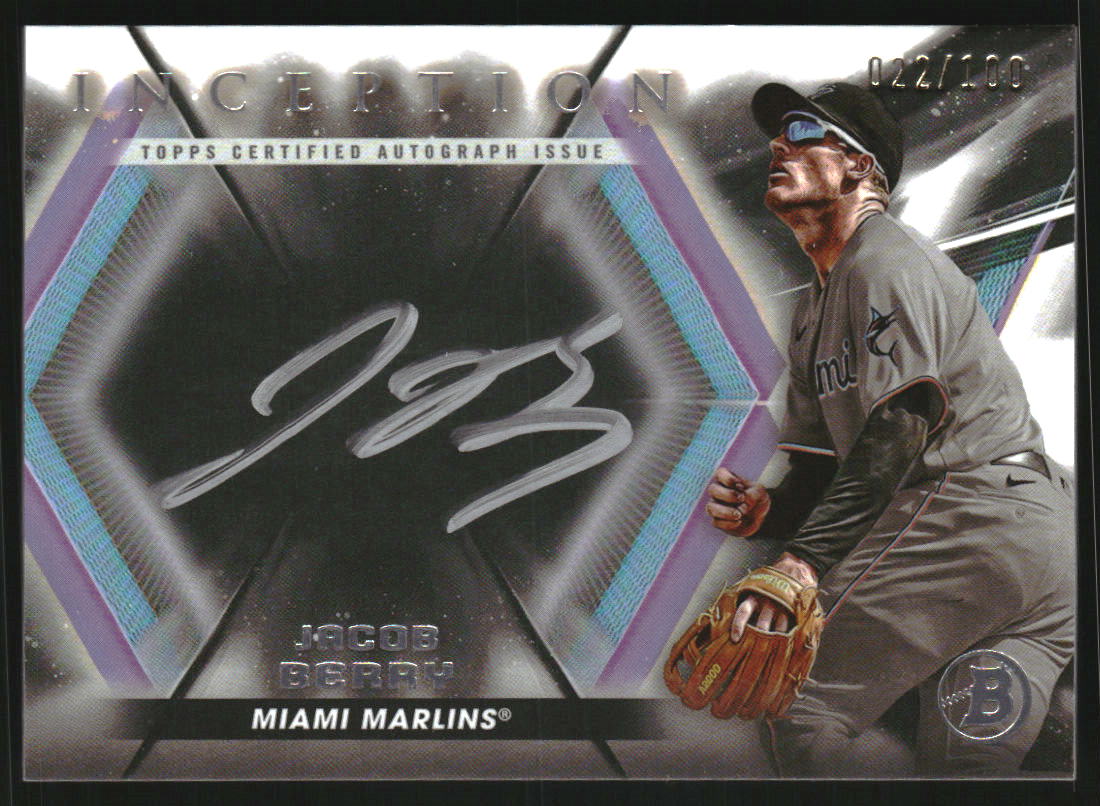 2023 Bowman Inception Silver Signings #ISSJBY Jacob Berry Auto /100