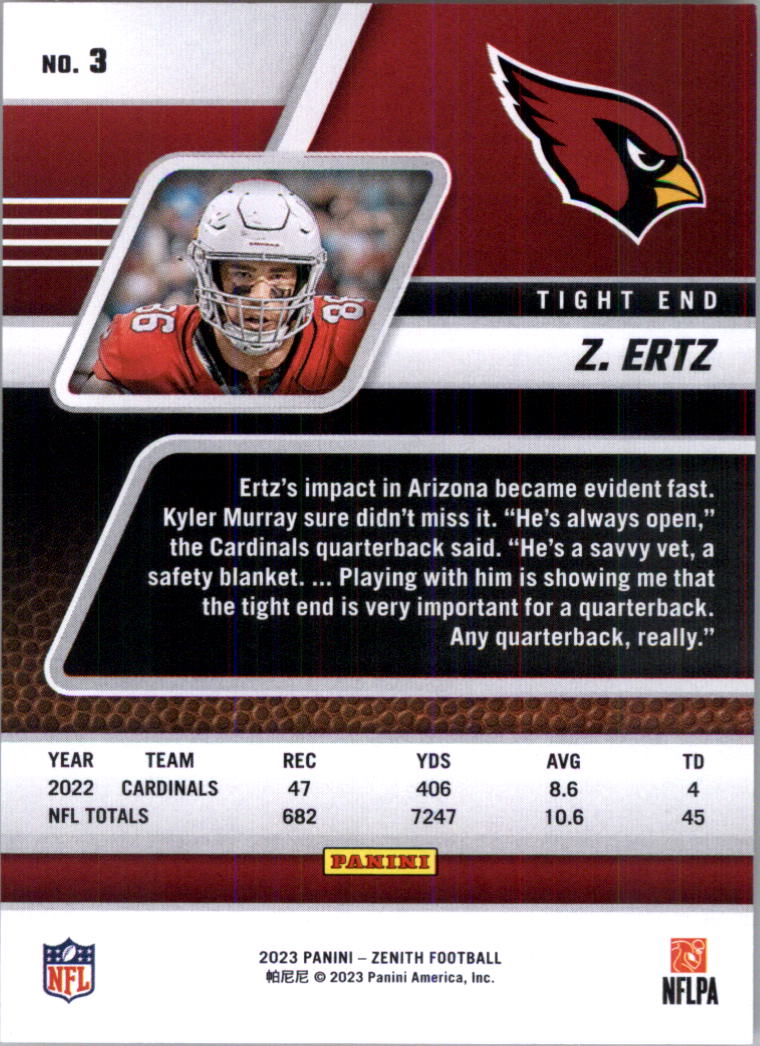 2023 Zenith Football Card Pick (Base)