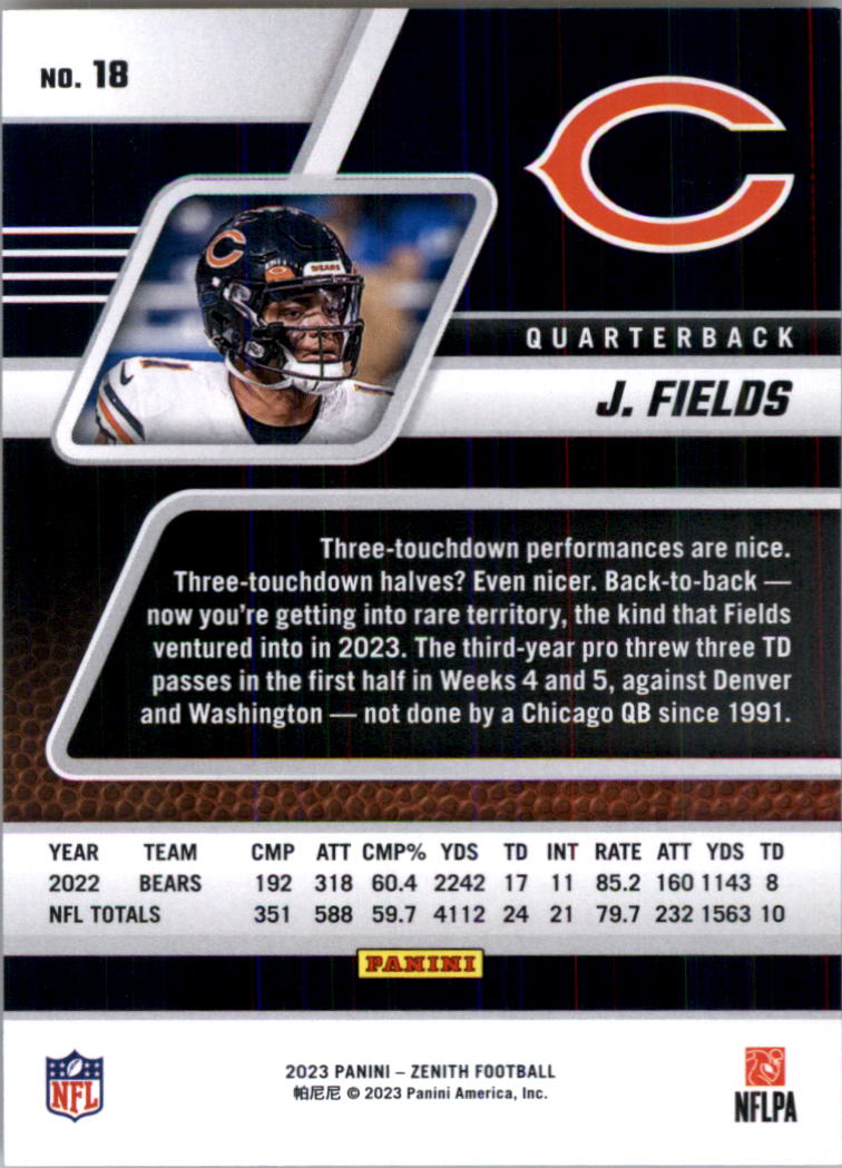 2023 Zenith Football Card Pick (Base)