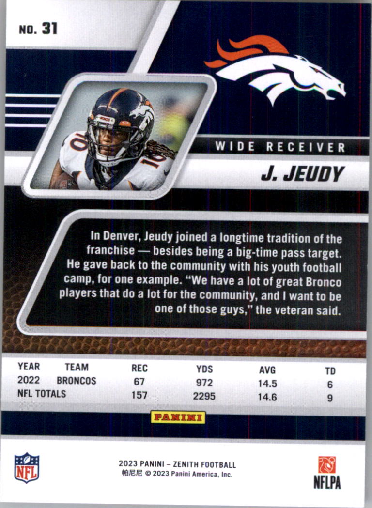 2023 Zenith Football Card Pick (Base)