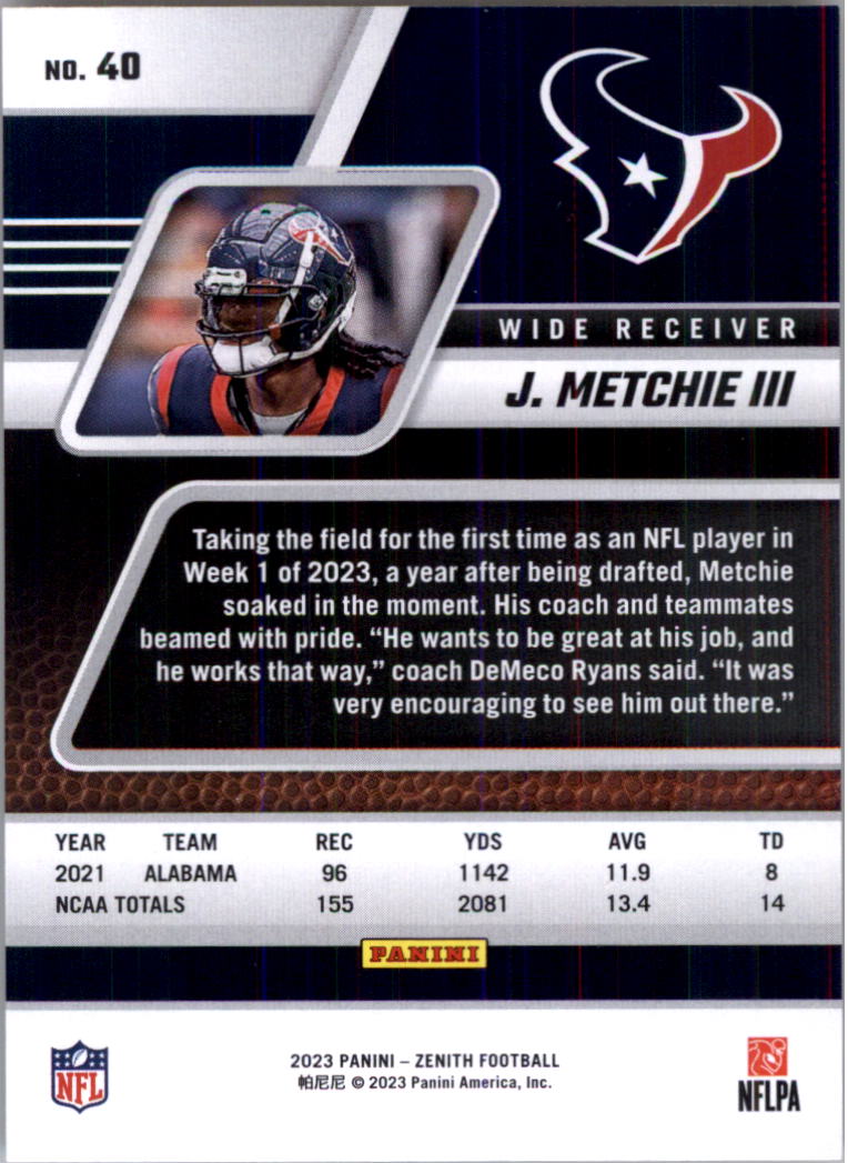 2023 Zenith Football Card Pick (Base)