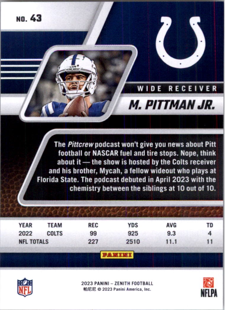 2023 Zenith Football Card Pick (Base)