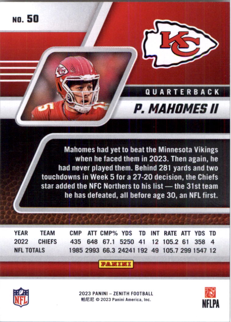 2023 Zenith Football Card Pick (Base)