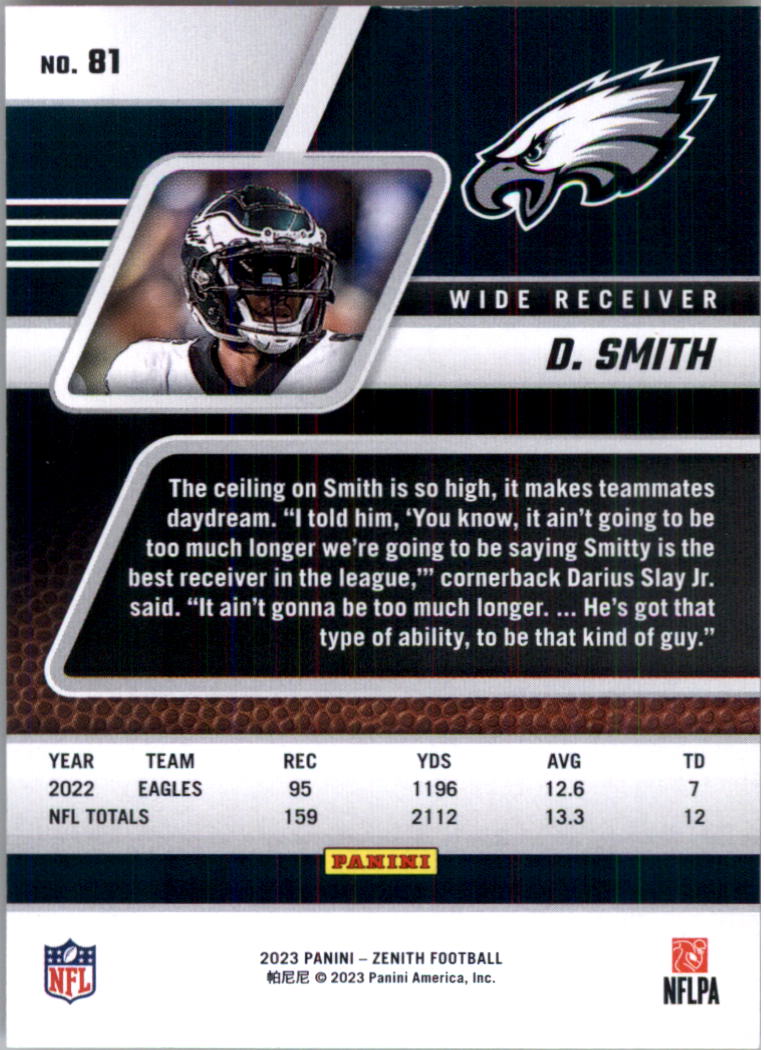 2023 Zenith Football Card Pick (Base)