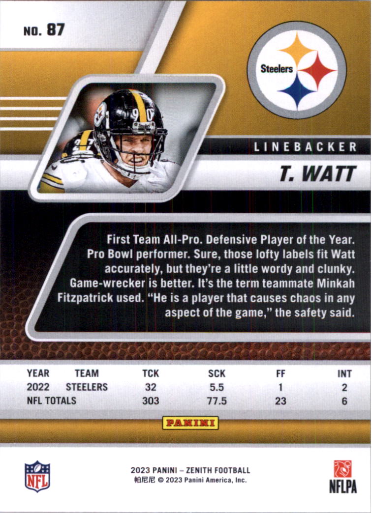 2023 Zenith Football Card Pick (Base)