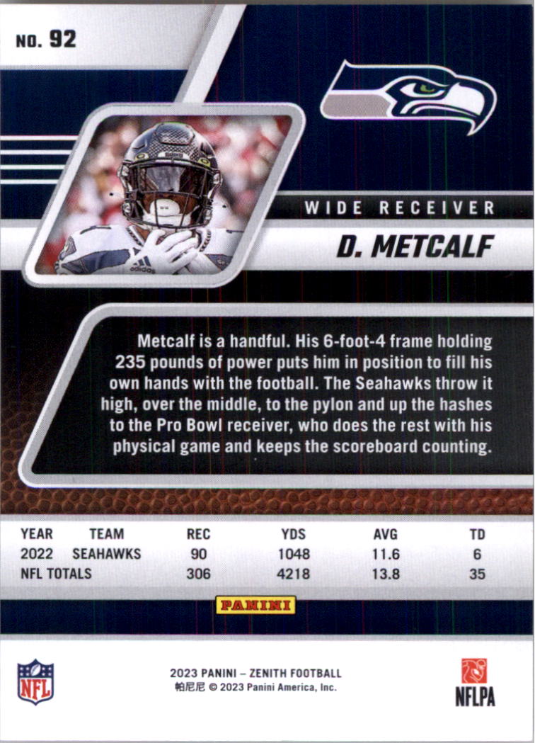 2023 Zenith Football Card Pick (Base)