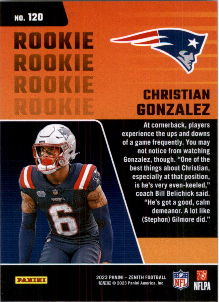 2023 Zenith Football Card Pick (Base)