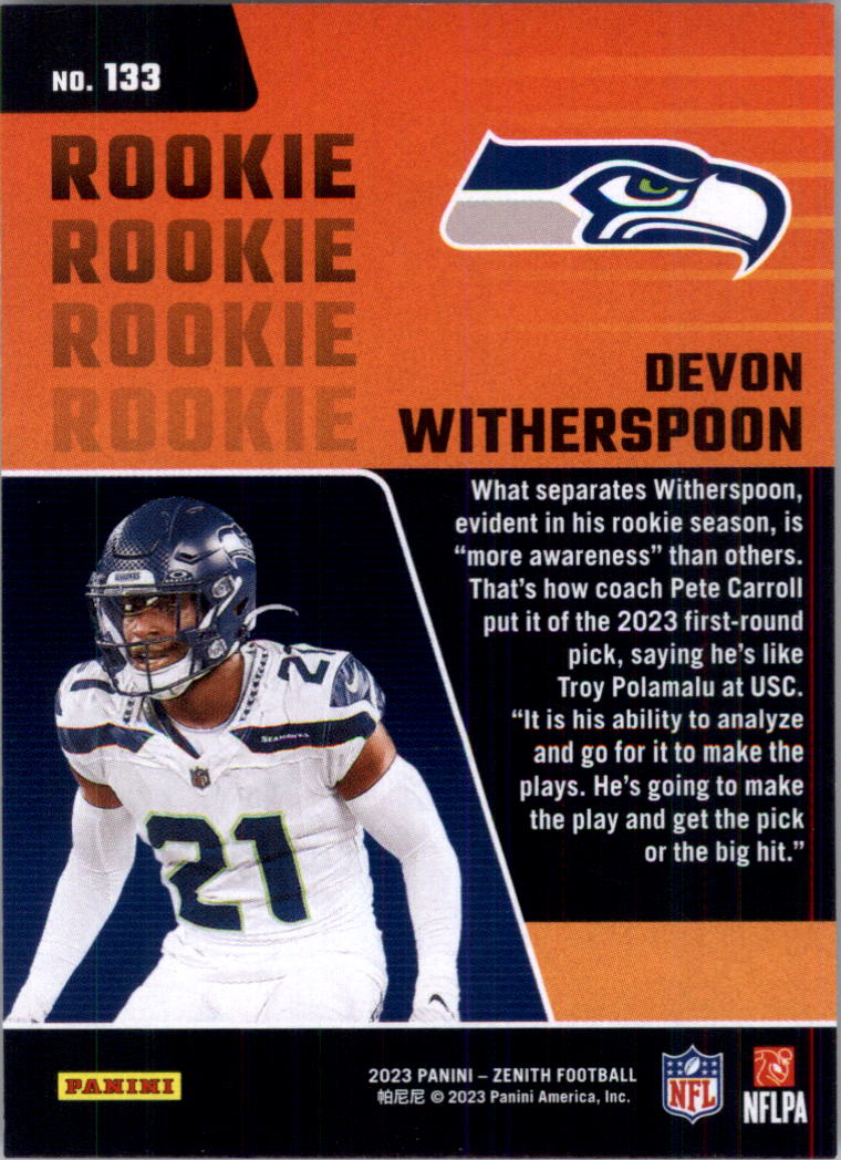 2023 Zenith Football Card Pick (Base)