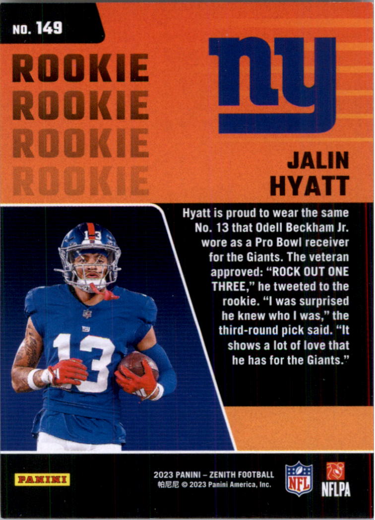 2023 Zenith Football Card Pick (Base)