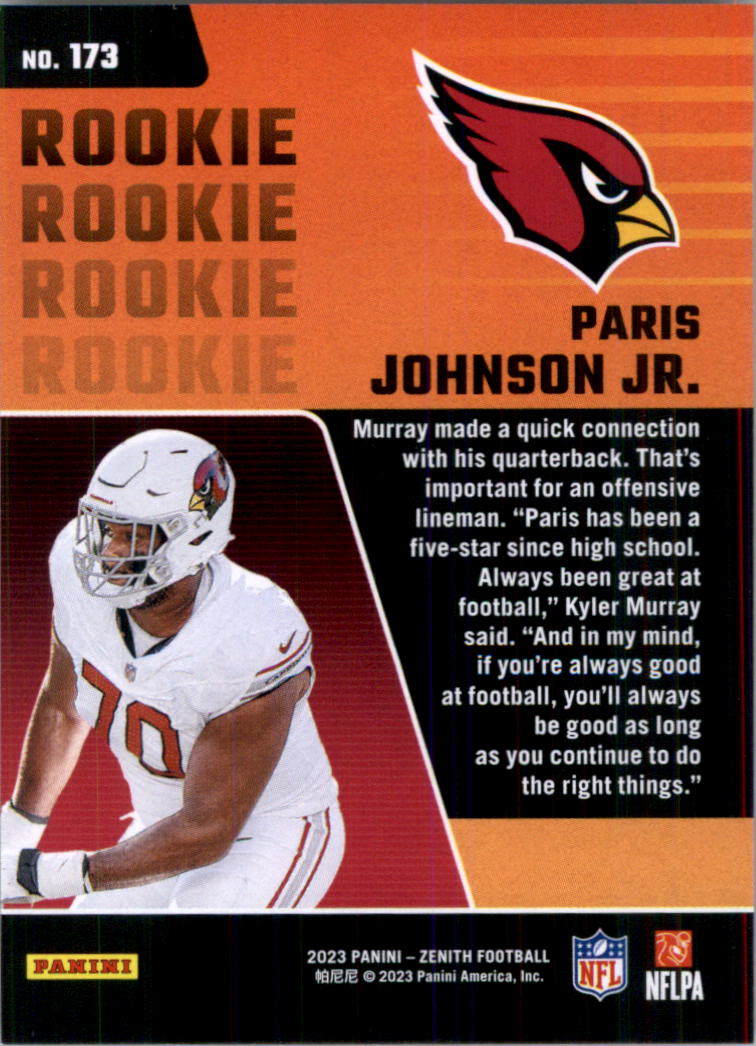 2023 Zenith Football Card Pick (Base)