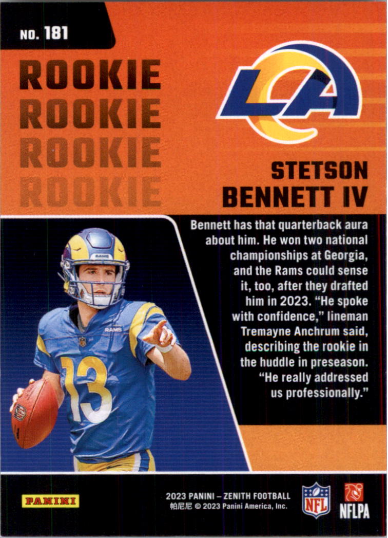 2023 Zenith Football Card Pick (Base)