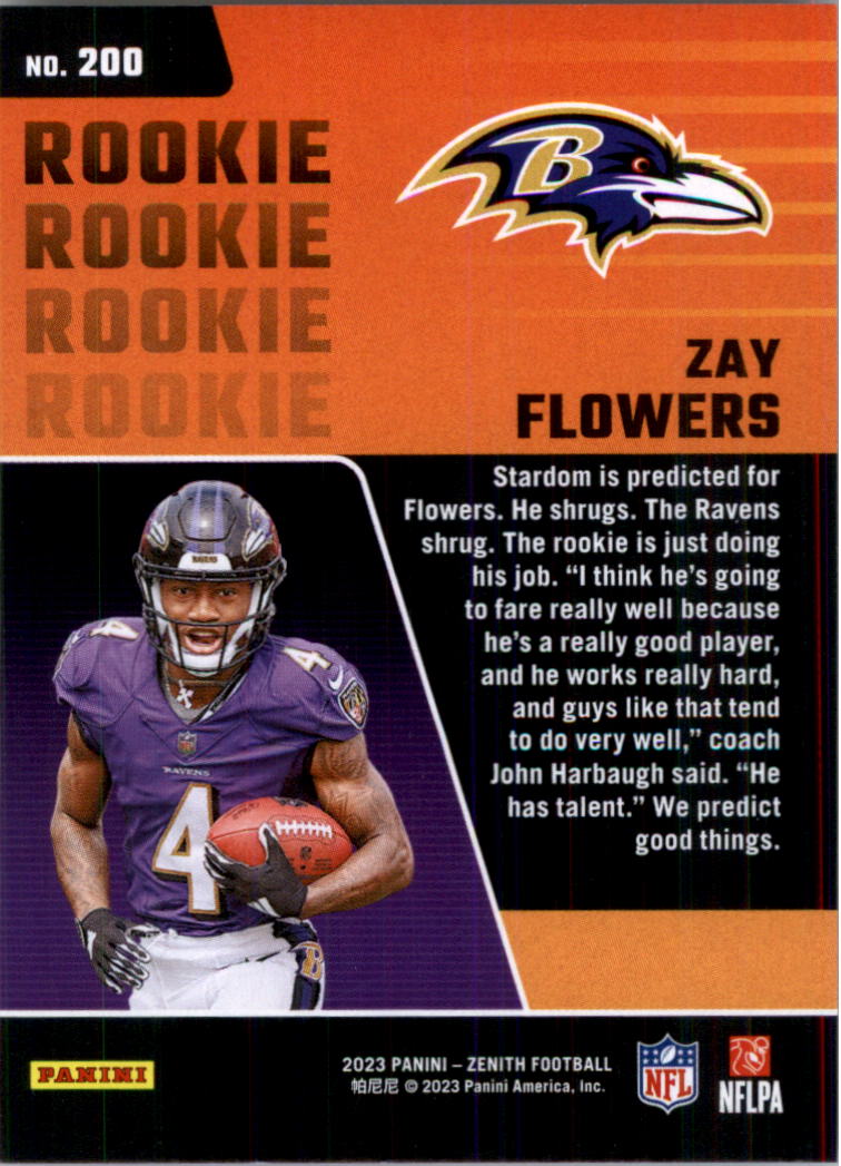 2023 Zenith Football Card Pick (Base)