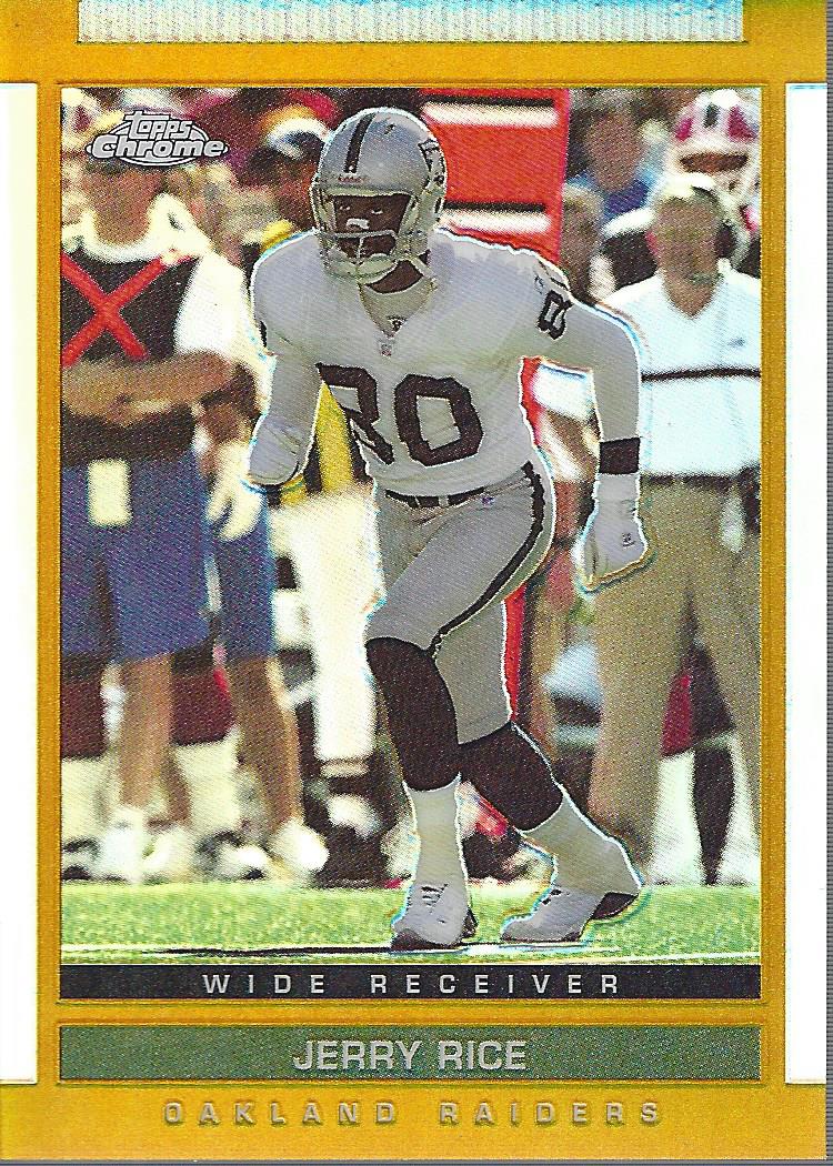 2003 Topps Draft Picks and Prospects Chrome Gold Refractors #16 Jerry Rice
