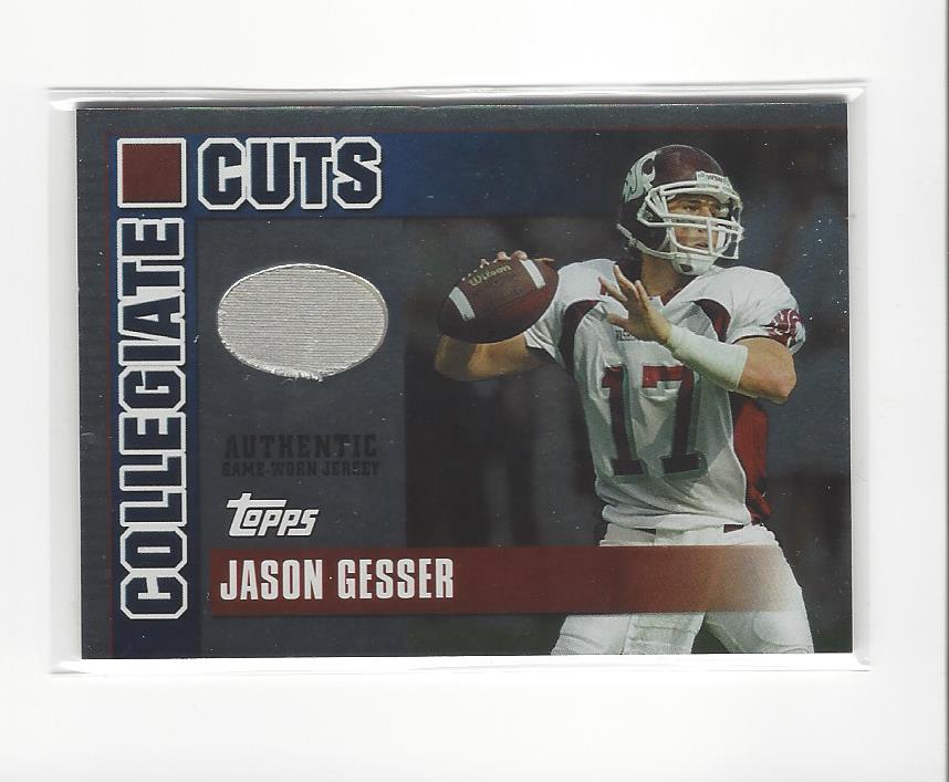 2003 Topps Draft Picks and Prospects Collegiate Cuts Foil #CCJGE Jason Gesser