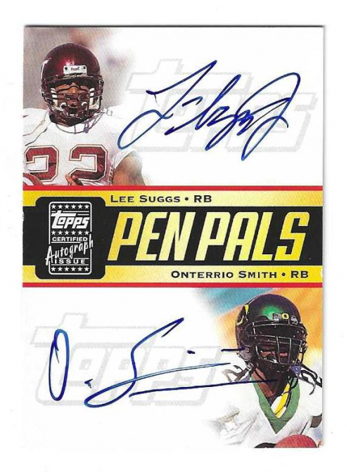 2003 Topps Draft Picks and Prospects Pen Pals Autographs #PPSS Lee Suggs/Onterrio Smith