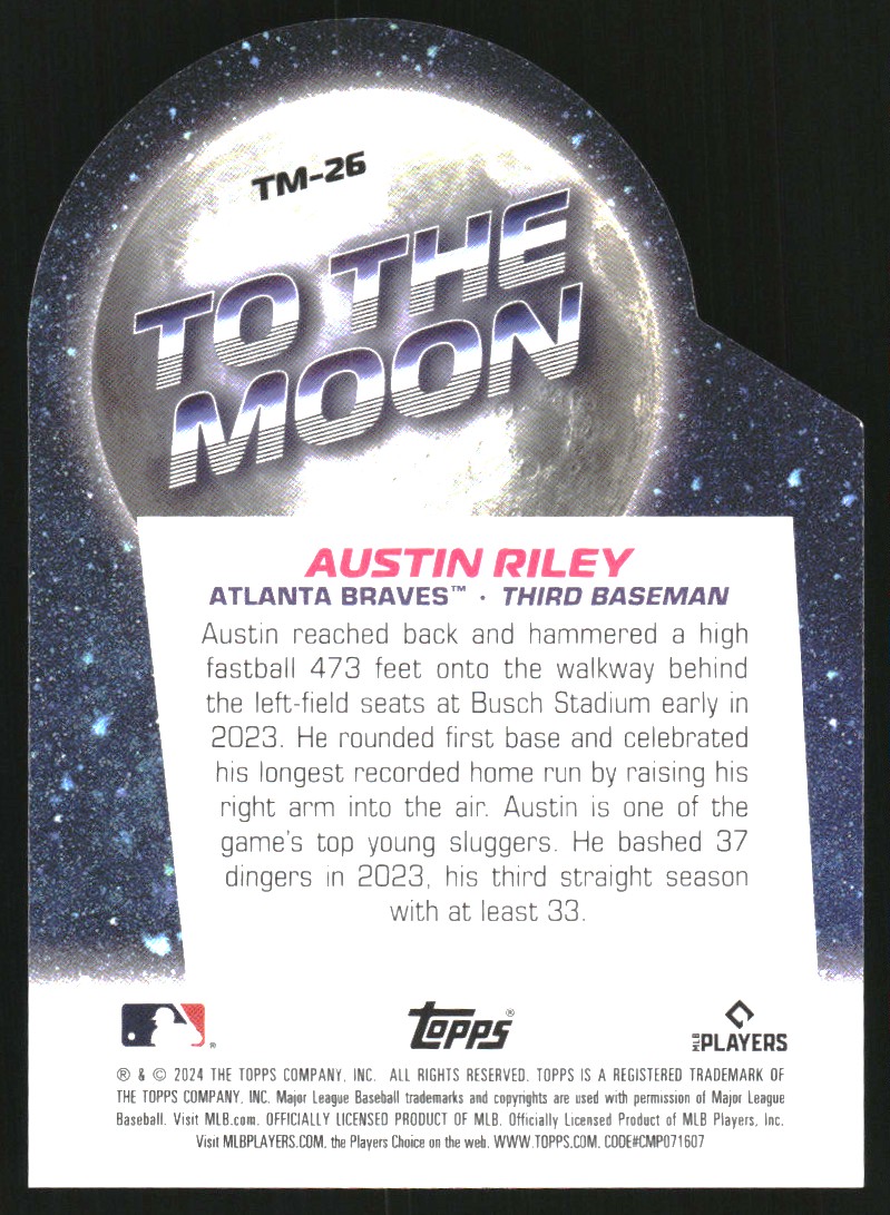 2024 Topps Big League To the Moon #TM26 Austin Riley