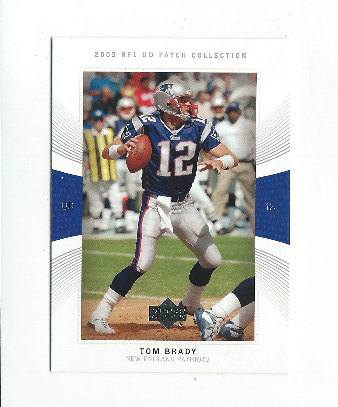 2003 UD Patch Collection #12 Tom Brady