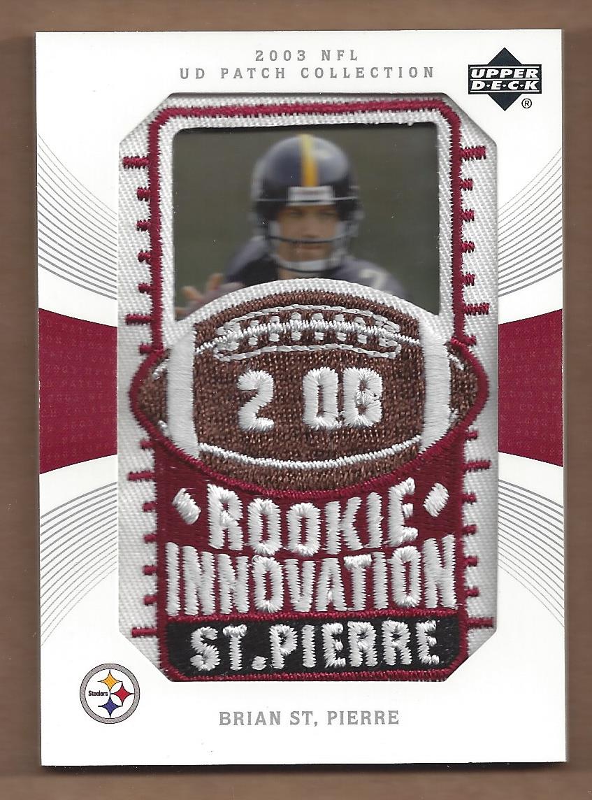 2003 UD Patch Collection #129 Brian St.Pierre RI RC