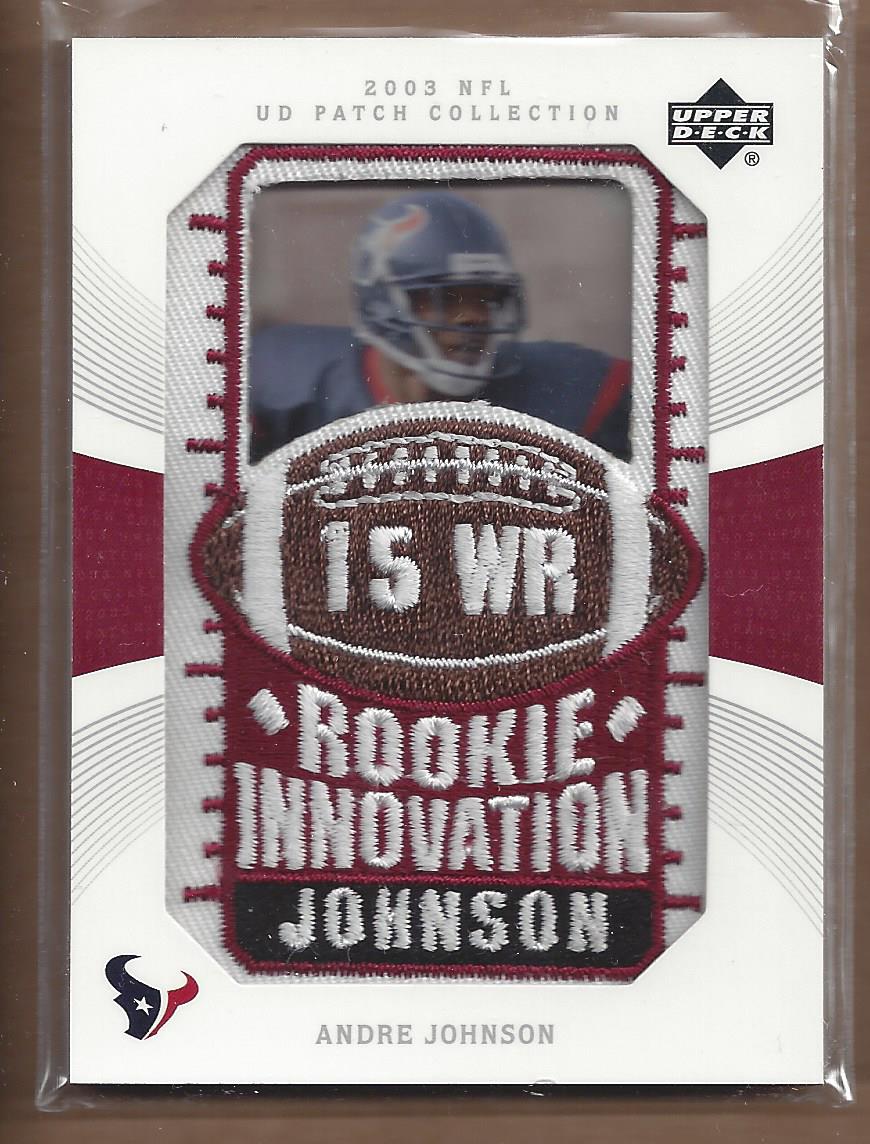 2003 UD Patch Collection #136 Andre Johnson RI RC