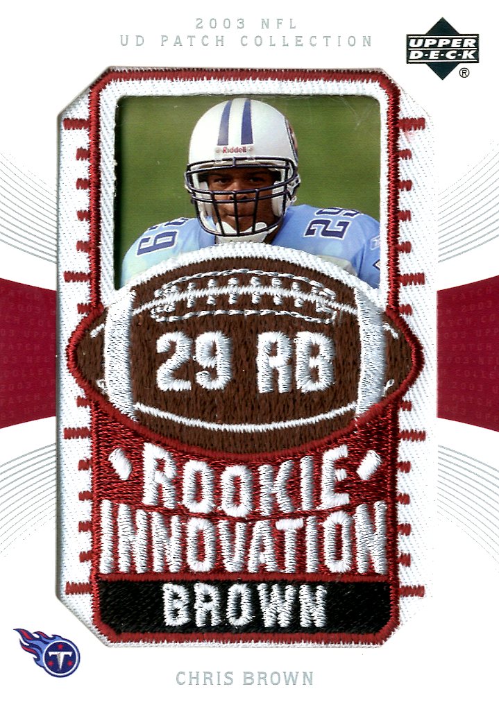 2003 UD Patch Collection #140 Chris Brown RI RC