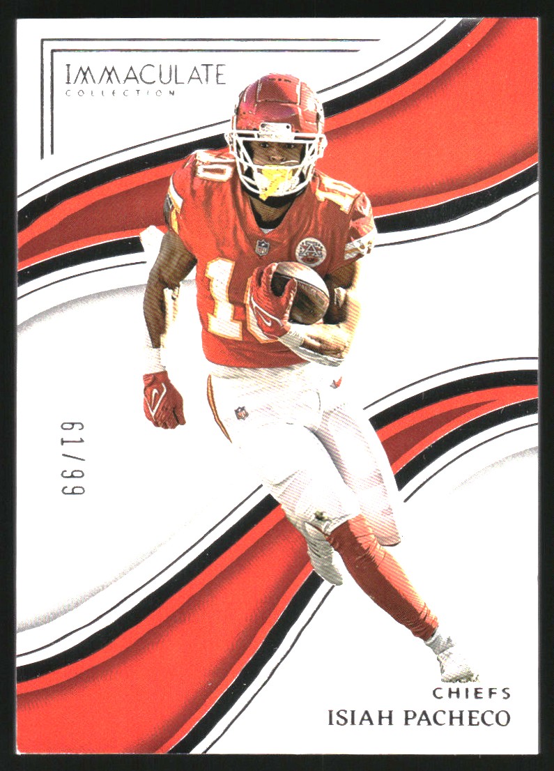Isiah Pacheco #16 2023 Panini Immaculate Collection Football