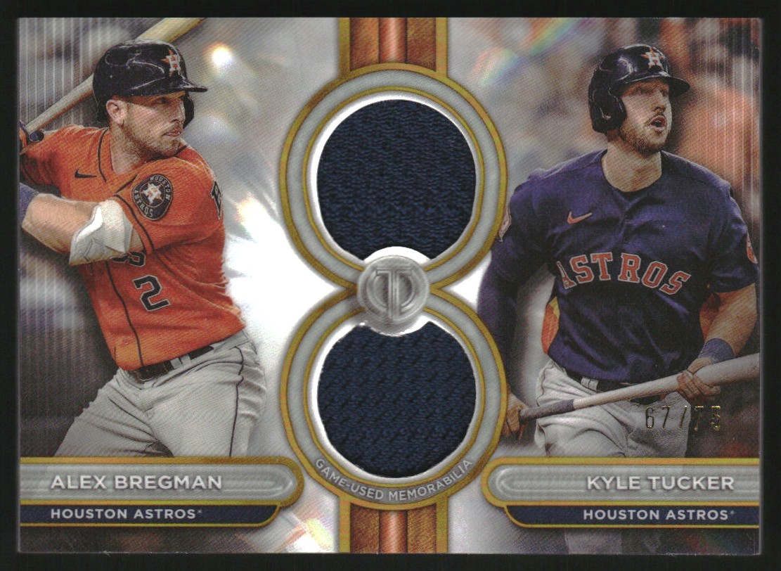 2024 Topps Definitive Coll. Red Kyle Tucker MLB LOGOMAN PATCH AUTO