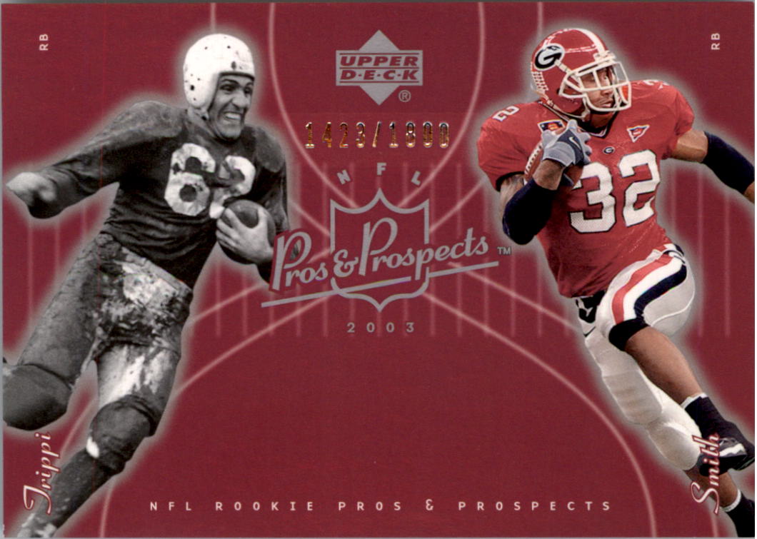 2003 Upper Deck Pros and Prospects #139 Musa Smith RC/Charley Trippi