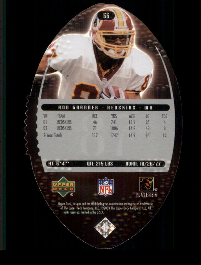 2003 Standing O (Upper Deck) Football "Die Cuts" Parallel Cards - Bild 29 von 39