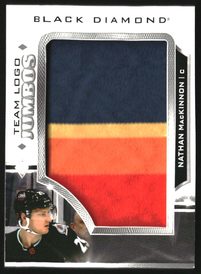 2023-24 Black Diamond Team Logo Jumbo Patches #TLNM Nathan MacKinnon
