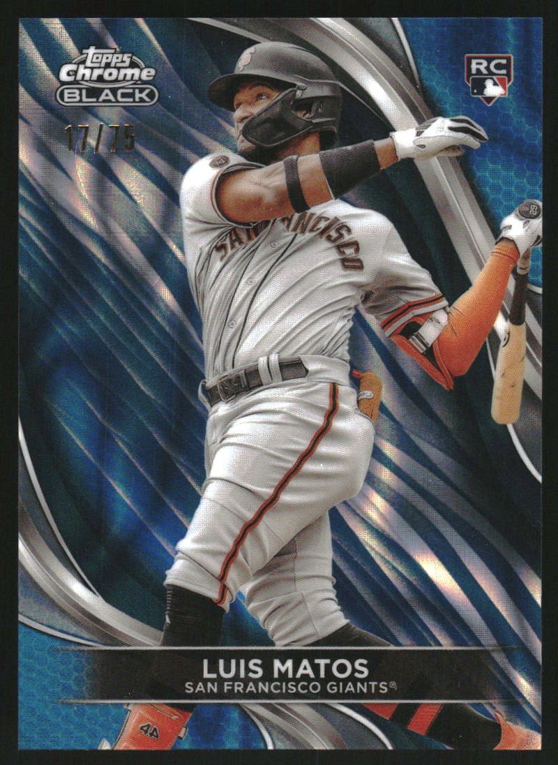 2024 Topps Chrome Black Blue Lava Refractors #44 Luis Matos