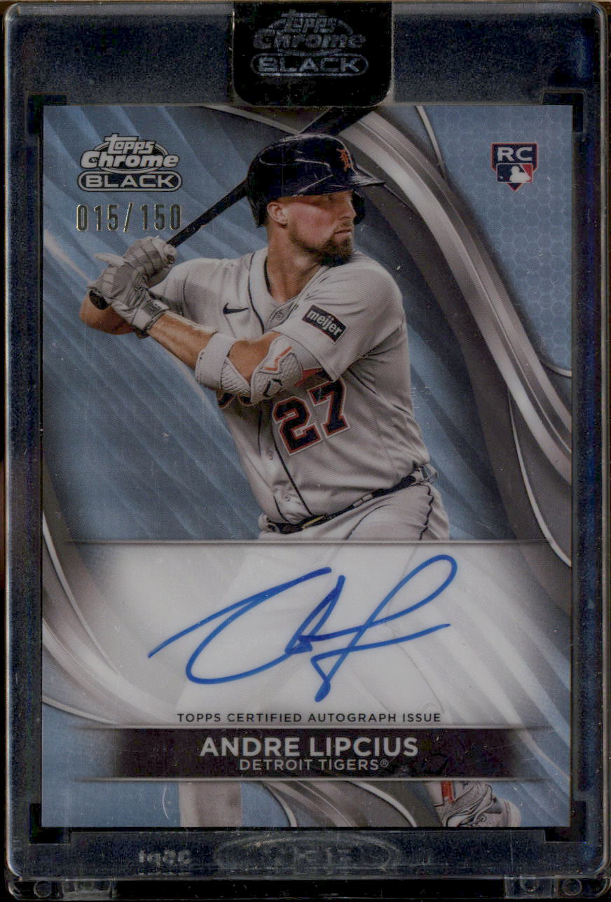 2024 Topps Chrome Black Autographs Refractors #CBAAL Andre Lipcius Auto /150